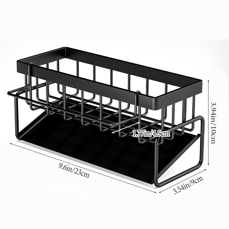 Dancepanda Sponge Holder for Kitchen Sink Suction,Sponge Caddy for Kitchen Sink Brush Holder Organizer - Image 2