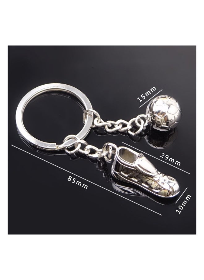 Generic AC Milan/Barcelona/Real Madrid Soccer Model Keychain Accessory Pendant Bag Chain Car Keychain Creative Gift for Unisex 