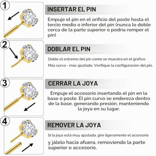 Gotumo - Aretes con parte trasera plana de 20G, titanio G23 sin rosca, para tragus, labret, cartílago, labio, medusa, conch, piercing corporal, joyería hipoalergénica para mujeres y hombres - Image 5