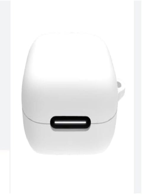 Generic Silicone Case with Carabiner for Anker R50i NC Headphones (White)
