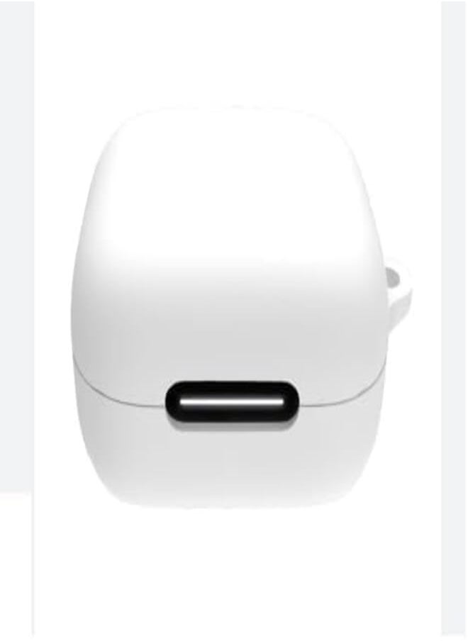 Generic Silicone Case with Carabiner for Anker R50i NC Headphones (White)