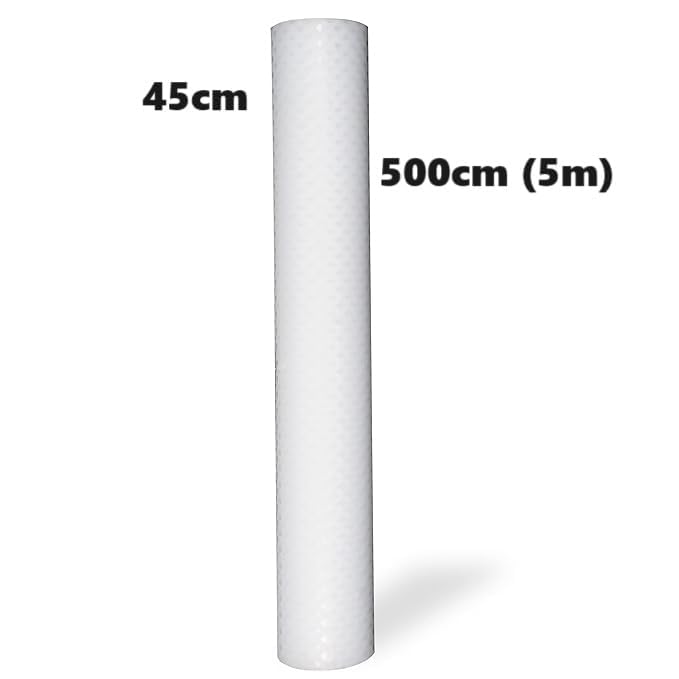 ElastPro EVA Food Grade Washable Anti Slip Mat/Sheet for Fridge, Shelf Liner, Table, Kitchen Drawer mat (Transparent Crossed Stripe, 5 Meter) - Image 3