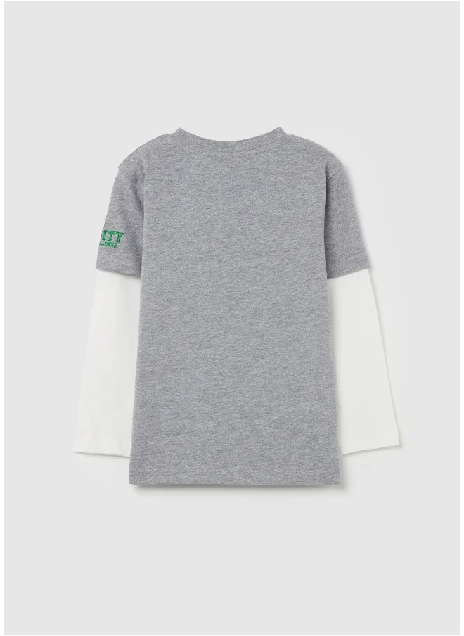Ovs Long-sleeved T-shirt with Daffy Duck print