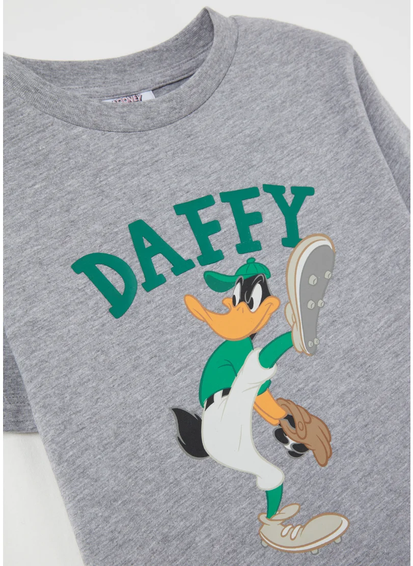 او في اس Long-sleeved T-shirt with Daffy Duck print