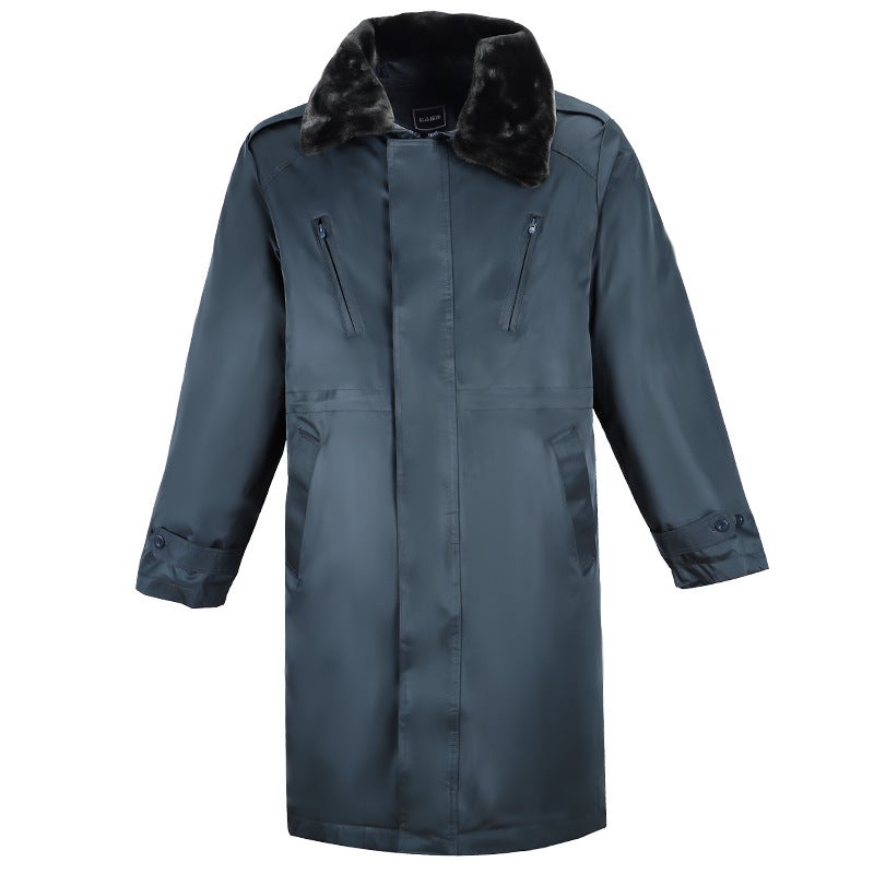 Military Coat Men'S Winter Long Thickened Cold-Proof Warm Cotton-Padded Jacket Women'S Security Outdoor Work Cotton-Padded Coat Coat Coat - Image 1