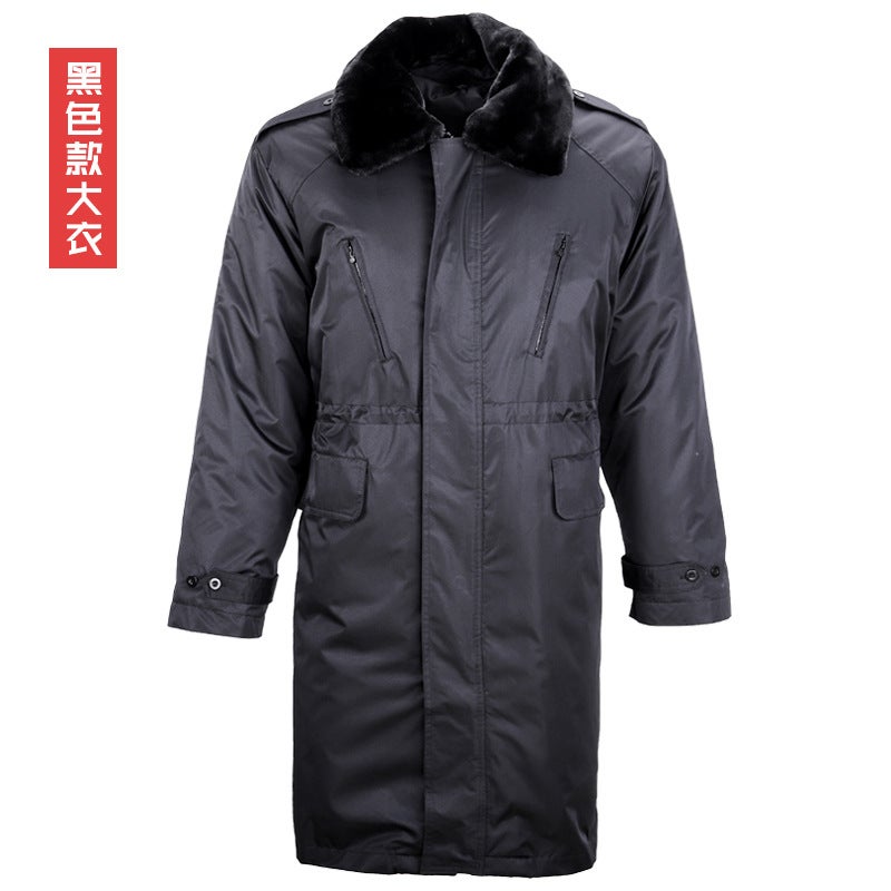 Military Coat Men'S Winter Long Thickened Cold-Proof Warm Cotton-Padded Jacket Women'S Security Outdoor Work Cotton-Padded Coat Coat Coat - Image 5