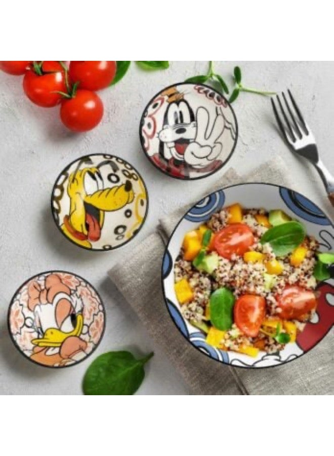 ايجان Bowl Mickey 21 cm Blue Color Material is Stoneware and safe Dishwasher, Microwave - Image 2