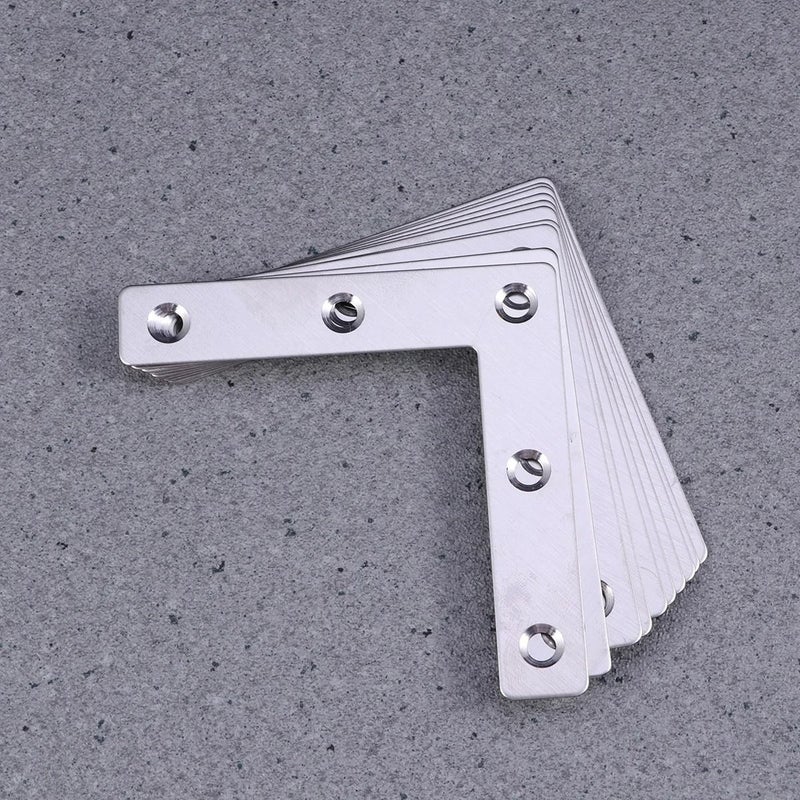 20pcs Small 7 Shaped Right Angle Brackets Furniture Hardware - Image 1