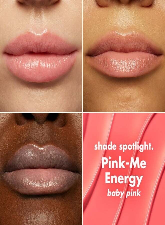 إلف قلم زيت الشفاه إلف جلو ريفايفر بينك مي إنرجي - مرطب شفاه ملون مع السكوالين وزبدة الشيا وزيت الجوجوبا، بلمسة نهائية لامعة 3 مل - Image 2