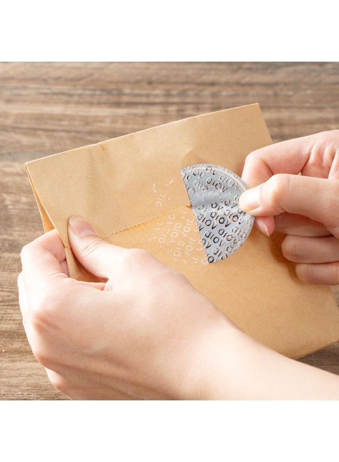 Restaurantware Label Tek 2 Inch Tamper-Evident Stickers For Salmon, 500 Rolled Tamper Seal Stickers - Chalkboard Design, For Safe Food Delivery, Black With White Font Plastic To Go Stickers - Image 5