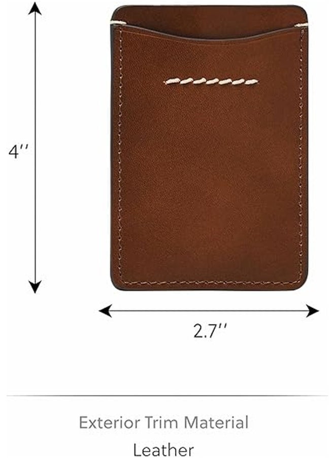 FOSSIL Fossil Men's Leather Minimalist Card Case Front Pocket Wallet  - Image 2