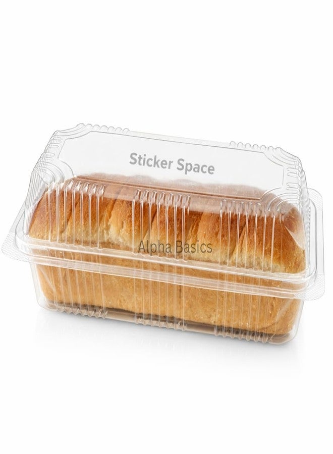 Alpha Basics Pack of 25 PET Hinged 250g Cake Box Containers Transparent PL Box for bakery - Image 2
