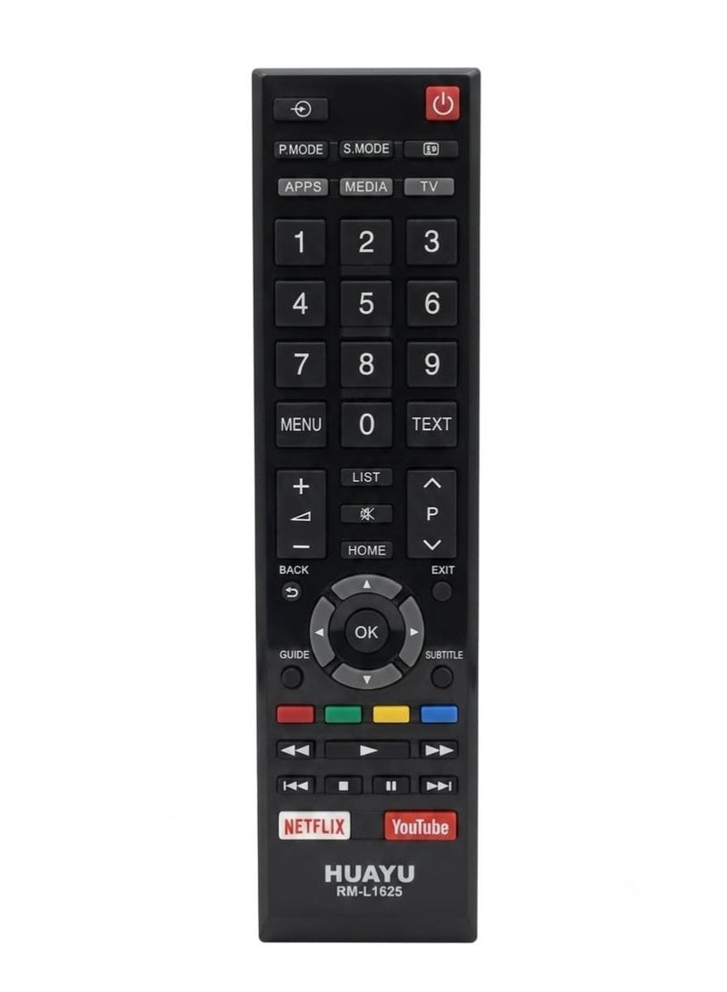 هوايو ريموت شاشه توشيبا نيتفلكس، من هوايو، لتلفزيونات، اسود - Image 5