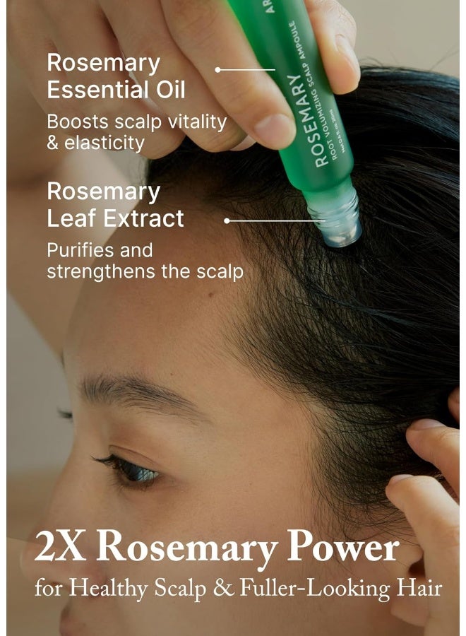 Aromatica Rosemary Root Enhancer Volumizing Scalp Ampoule Anti Hair Loss Thickening Vegan 20ml - Image 3