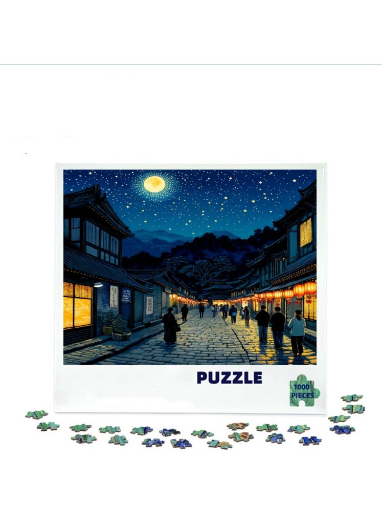 Anna 1000-Piece Colorful Oil Painting Jigsaw Puzzle - Image 2
