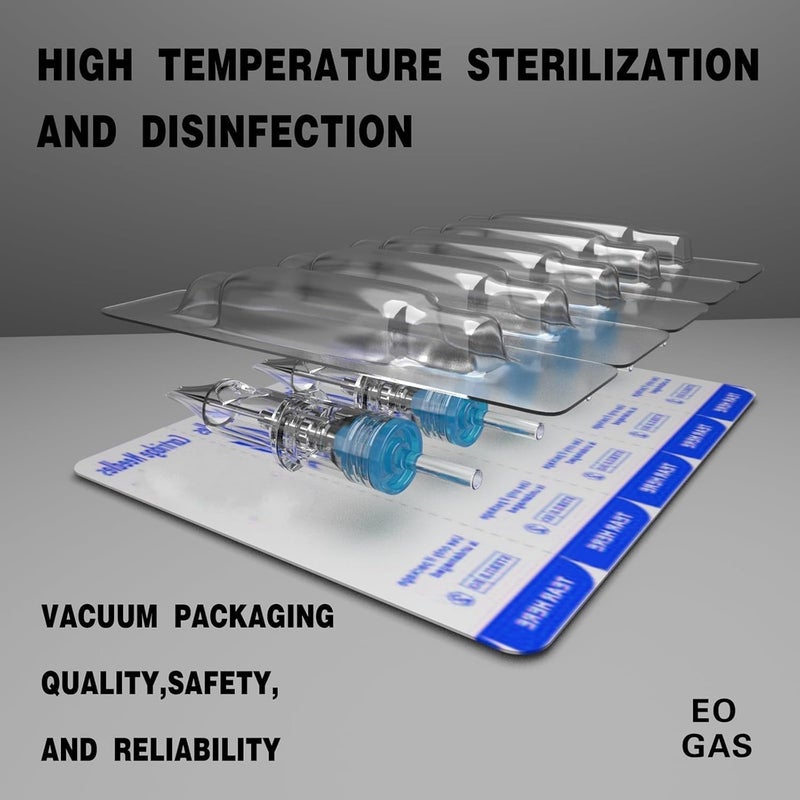 SHIELD PLUS 3RL Tattoo Cartridge Needles – SHIELD PLUS Professional Tattoo Cartridge for Lining & Detailing – Compatible with Rotary & Coil Machine (20 Count) - Image 3