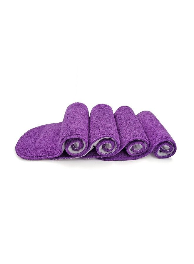 SOFTSPUN Microfiber 4 Layer Baby Pocket Diaper Inserts Pack Of 4 Large Size Purple Age 4 30 Months Washable Reusable Ultra Absorbent Super Soft & Comfortable For Babies. - Image 3