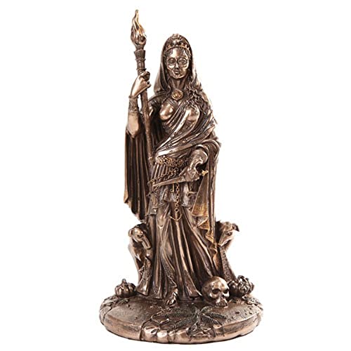 Pacific Giftware Greek Goddess Hecate Sculpture Athenian Patroness of Crossroads, Witchcraft, Dogs and Patina Statue - Image 5