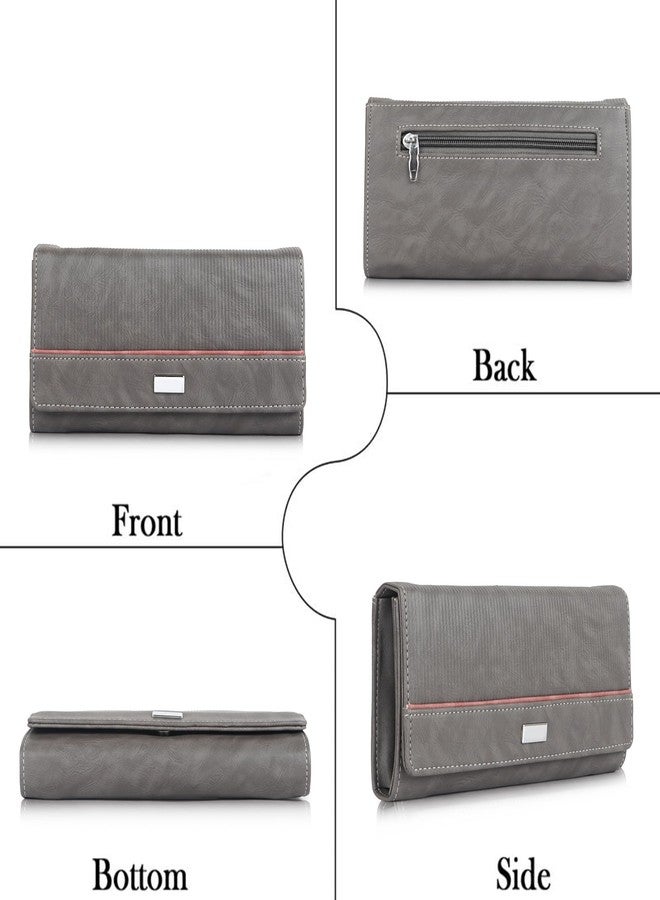 NORVE PU Synthetic Leather Casual Unique Trendy Design Hand Wallet Party Clutch Purse For Women - Image 5
