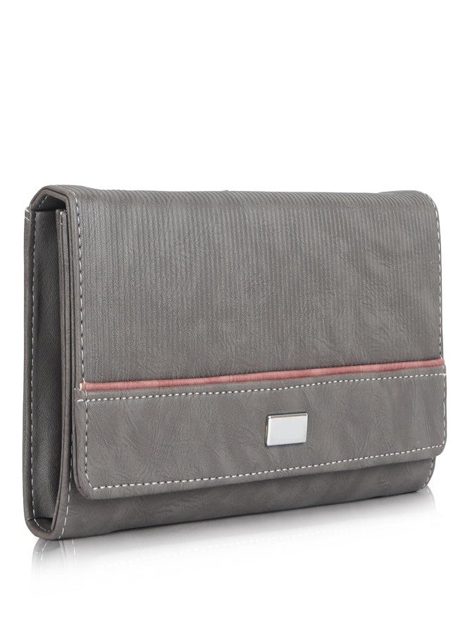 NORVE PU Synthetic Leather Casual Unique Trendy Design Hand Wallet Party Clutch Purse For Women - Image 1