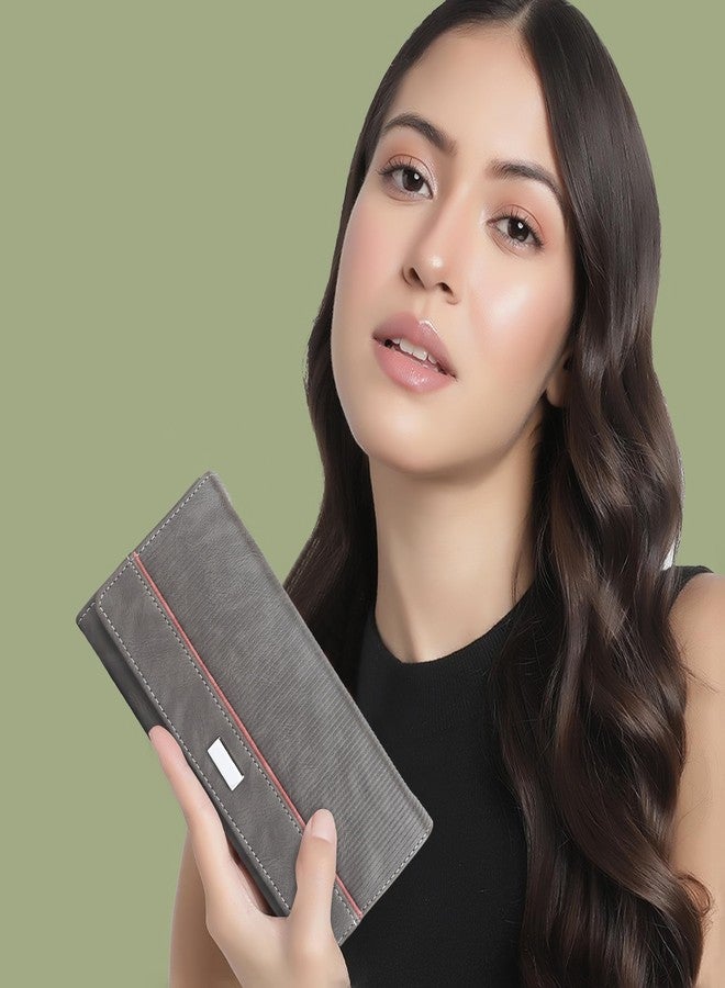 NORVE PU Synthetic Leather Casual Unique Trendy Design Hand Wallet Party Clutch Purse For Women - Image 3
