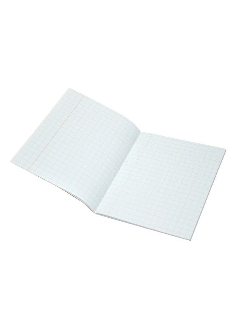 FIS Exercise Books 10 Mm Square With Left Margin, 80 Pages, Pack Of 12 Pieces, 16.5 X 21 Cm Size - FSEBSQ1080N - Image 3
