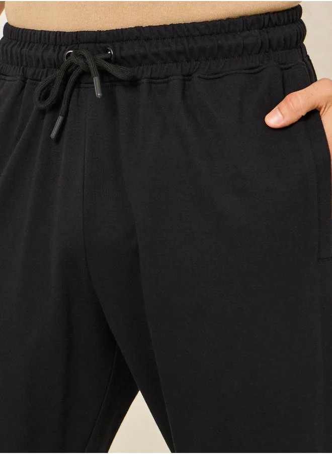 ستايلي Eco Earth Slim Terry Open Hem Jogger with Welt Pockets