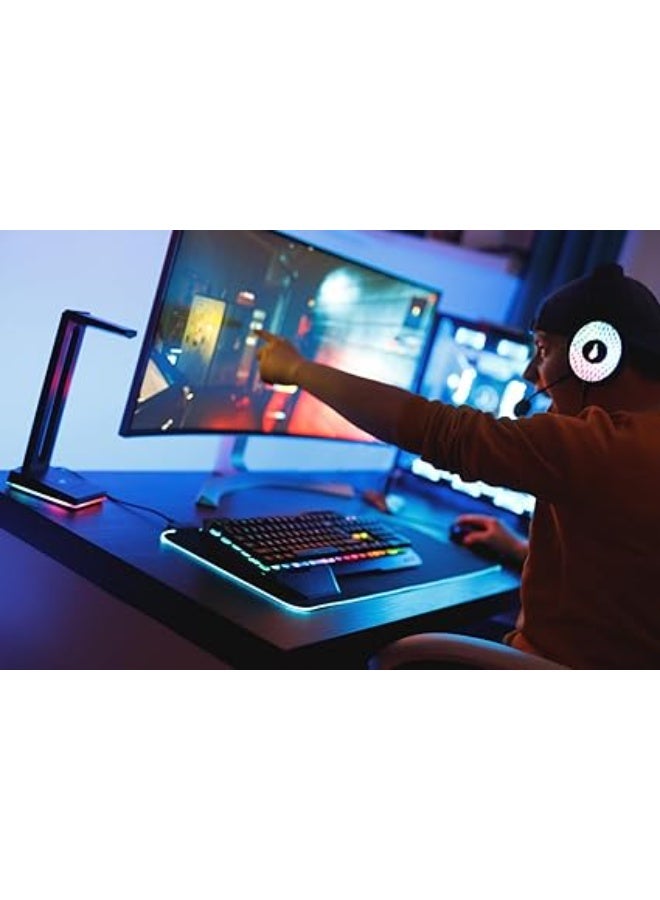 Surefire Silent Flight RGB-680 gaming mouse pad I 680mmx280mmx3 mm I RGB mouse-pad I water-repellent & non-slip I microtextured fabric surface I gaming accessories I gaming pad I Verbatim - Image 5