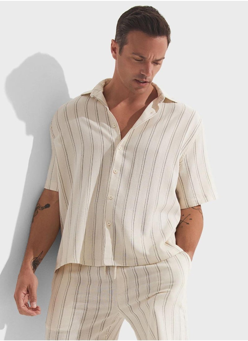 جون شورت مخطط برباط - Image 1