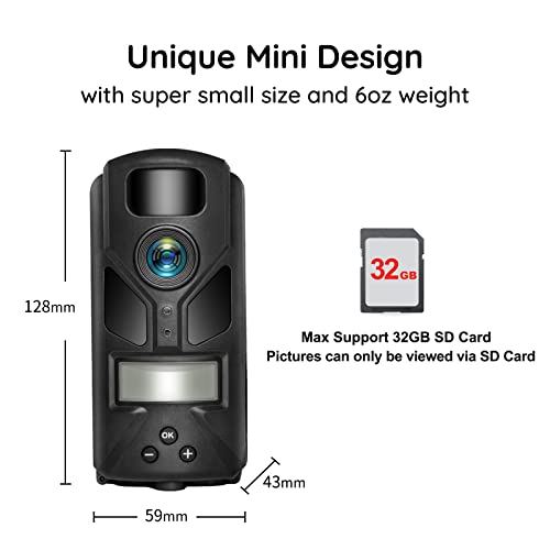 OUTDOOR EXPERT 20MP MINI Trail Camera,1080P Hunting Trail Camera with No Glow 940nm Night Vision Motion Activated IP66 Waterproof,80ft Illumination Range Hunting Game Cam for Wildlife Monitoring - Image 4