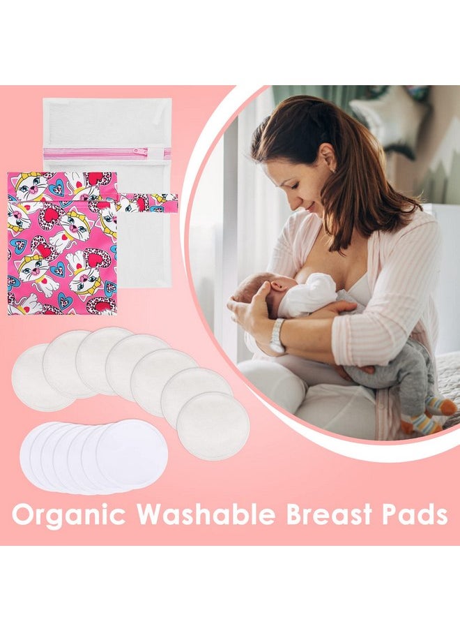 PHOGARY 14PCS Washable Nursing Pads, Reusable Organic Bamboo Breast Pads with Laundry Bag and Storage Bag for Breastfeeding Mothers (3.93 inch) - pzsku/ZF7D052BD619C4DBC137BZ/45/_/1737031179/edcb9c66-4571-4621-ab21-a38d7979b48a