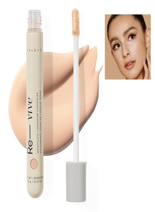 HALEYS Weightless Longwear Concealer (Light - Neutral), Re-vive, Medium to Full Coverage, Gripping Concealer, Fast-setting, All-Day Wear, Spot Concealing, Brightens, Streak-free, Light-diffusing, V+CF - Image 1