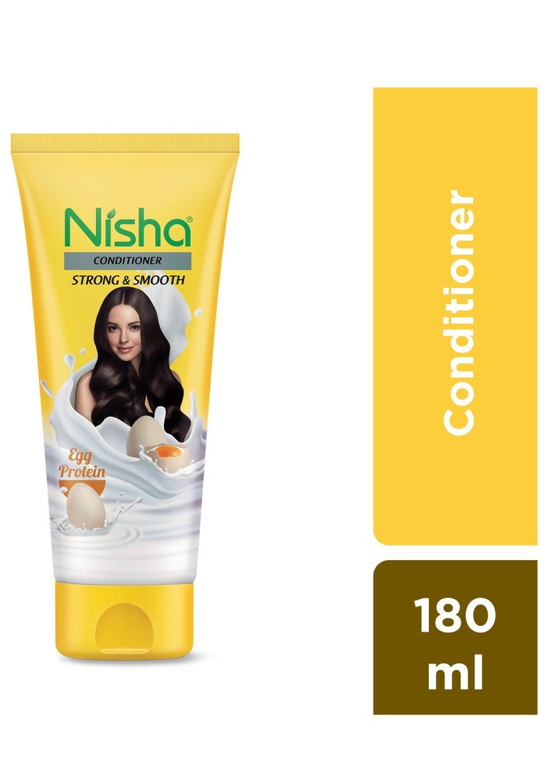 Nisha Egg Protein Conditioner For Strong & Smooth Hair, Men and Women, All Hair Types - Image 3