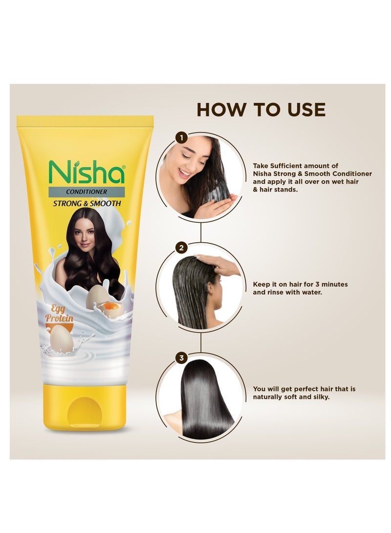 Nisha Egg Protein Conditioner For Strong & Smooth Hair, Men and Women, All Hair Types - Image 4