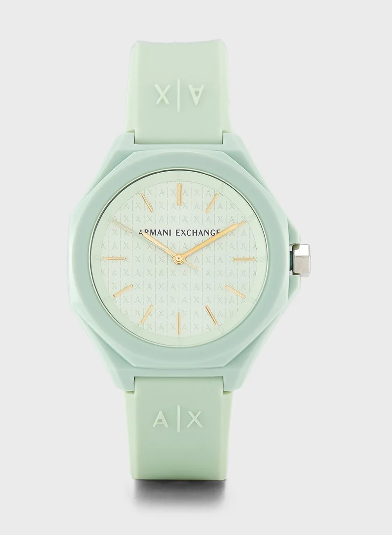 Armani Exchange Andrea Silicone Strap Analog Watch