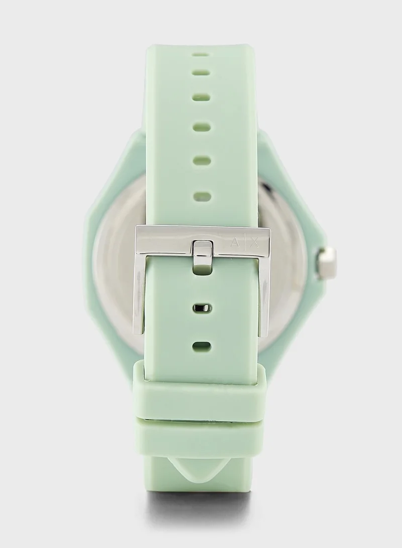 Armani Exchange Andrea Silicone Strap Analog Watch