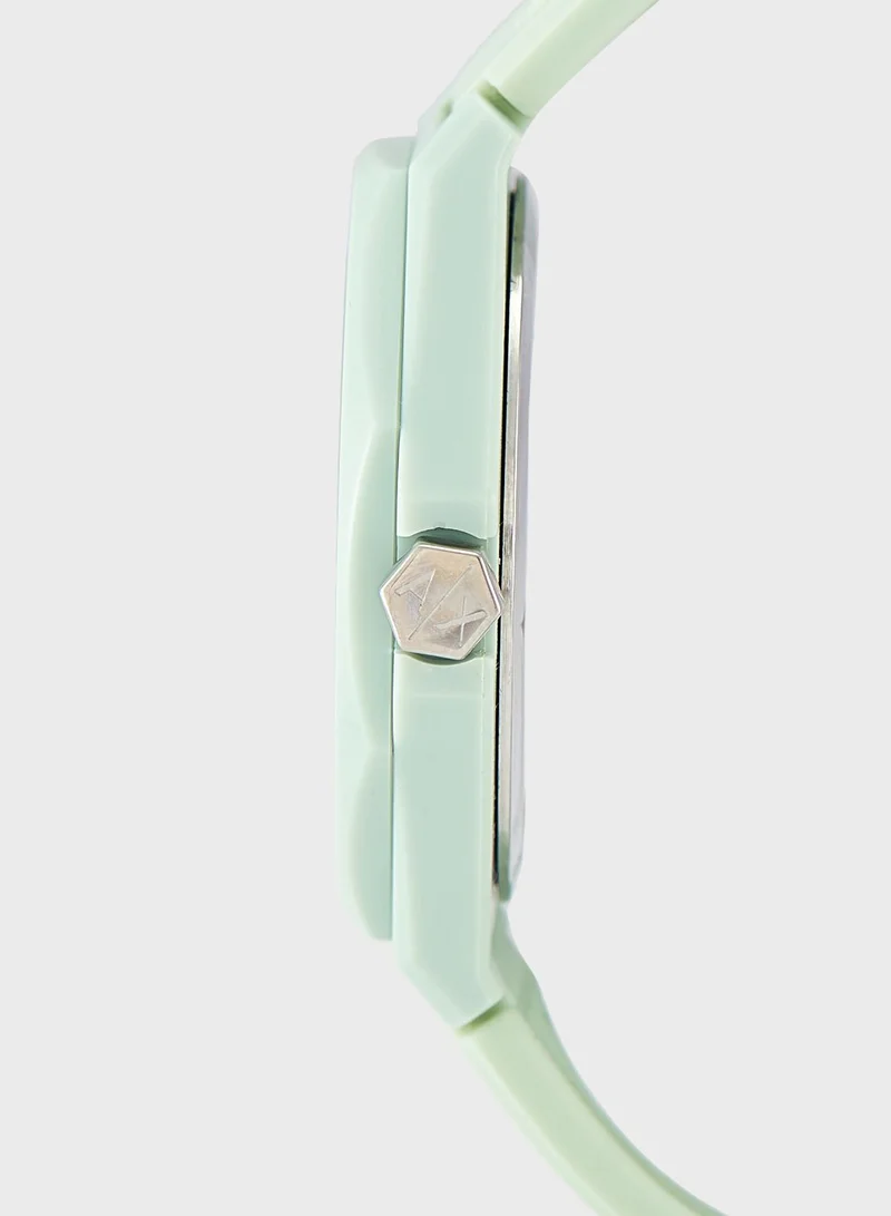 Armani Exchange Andrea Silicone Strap Analog Watch