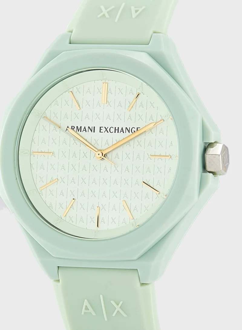 Armani Exchange Andrea Silicone Strap Analog Watch