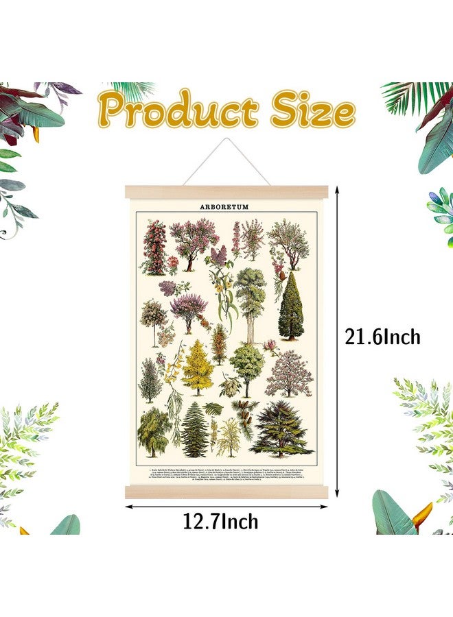 Chenkaiyang Vintage Tree Poster (2 Pcs), Green Tree Wall Art Prints, Rustic Retro Tree Chart, Living Room Decor - Image 2