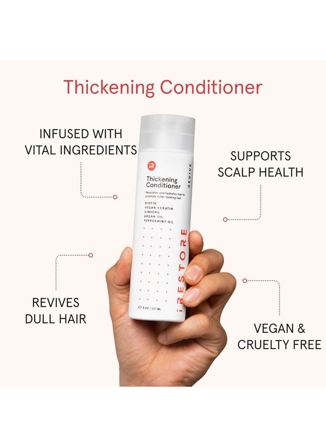 iRestore iRESTORE Biotin Hair Conditioner for Damaged Dry Hair - Biotin Conditioner for Fine Hair Growth, Volumizing Thickening Conditioner with Ginseng & Argan Oil to Moisturize, Pair With Hair Loss Shampoo  - Image 4