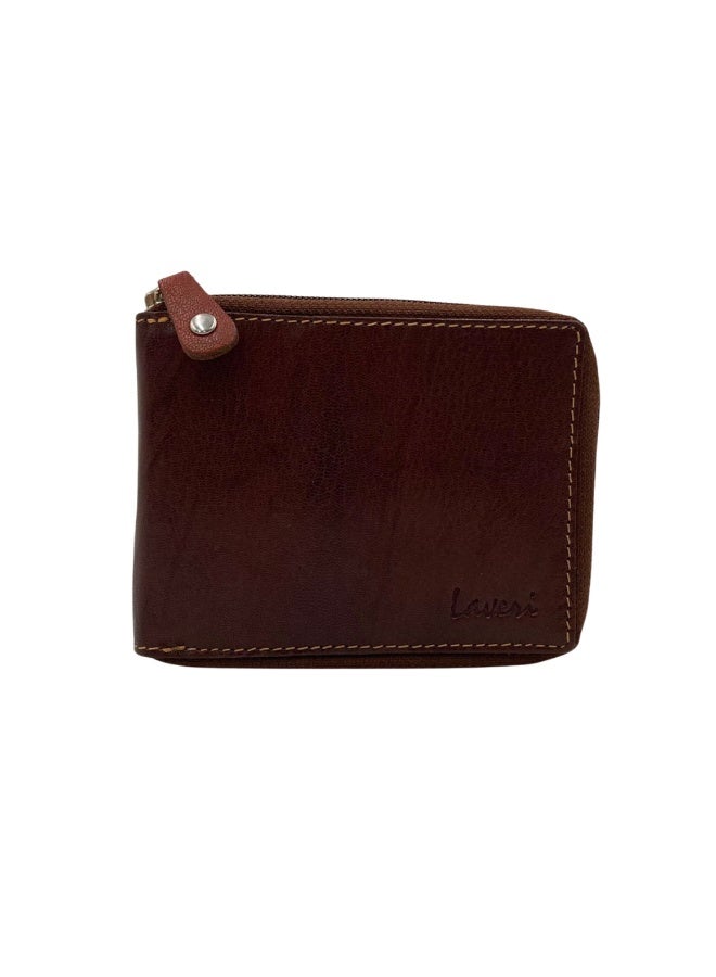 LAVERI LEATHER Full Zip leather men's Wallet #1406CZ - Image 2