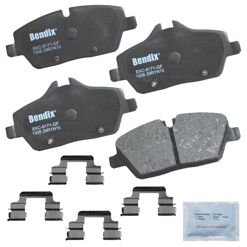 Bendix Priority1 CFC1308 Ceramic Front Brake Pads for Mini Cooper 2024-2007 - Image 5