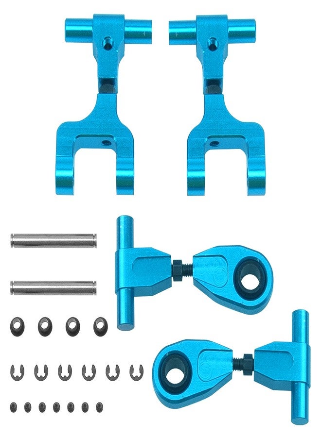 Vgoohobby Aluminum Front Upper & Rear Upper Suspension Arms Swing Arm Set Compatible with Tamiya TT02 1/10 RC On Road Touring Car Upgrade Parts - Image 1