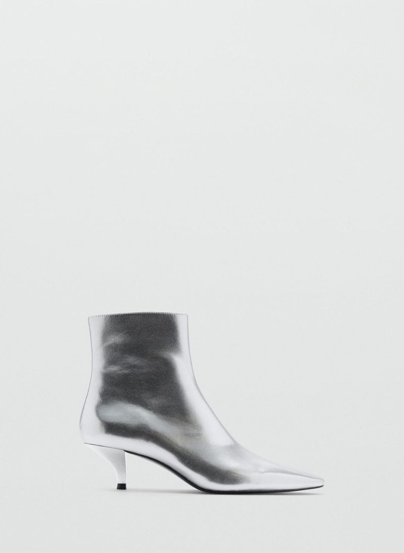 MANGO Metallic Effect Pointed Toe Boot  - Image 1
