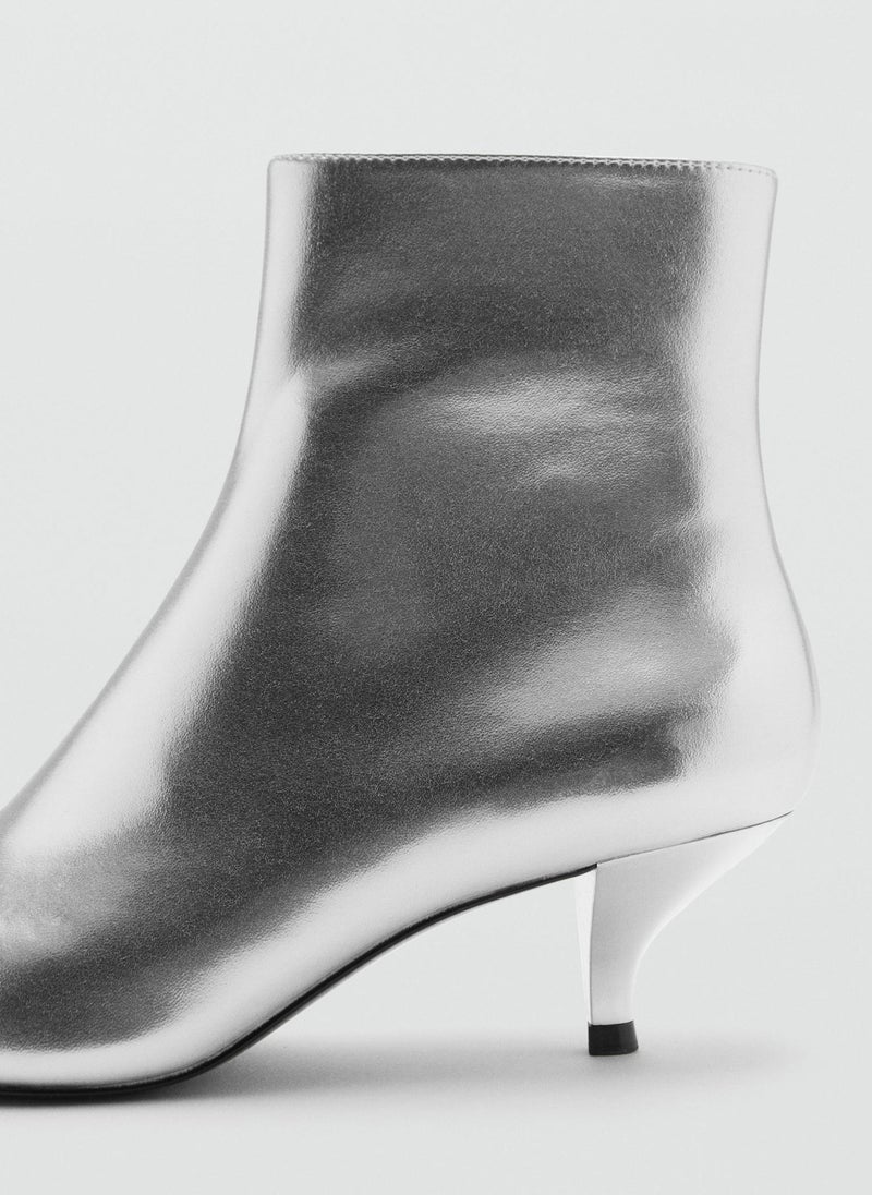 MANGO Metallic Effect Pointed Toe Boot  - Image 3