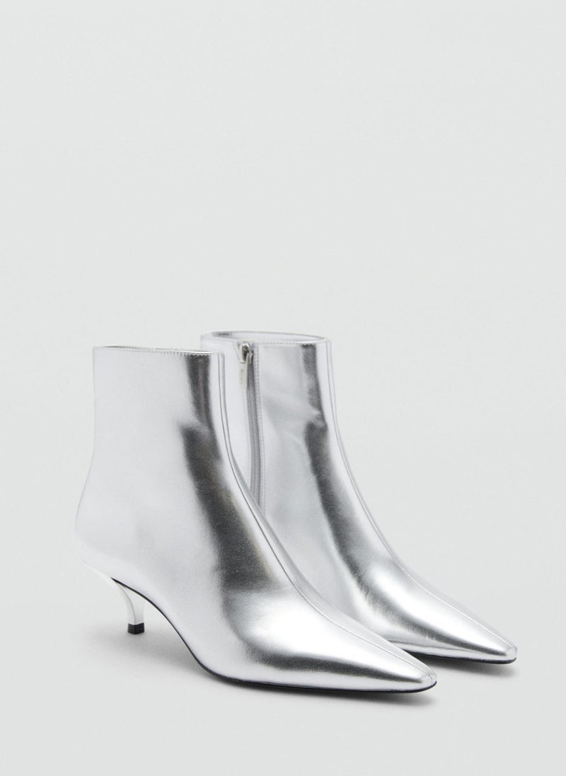 MANGO Metallic Effect Pointed Toe Boot  - Image 2