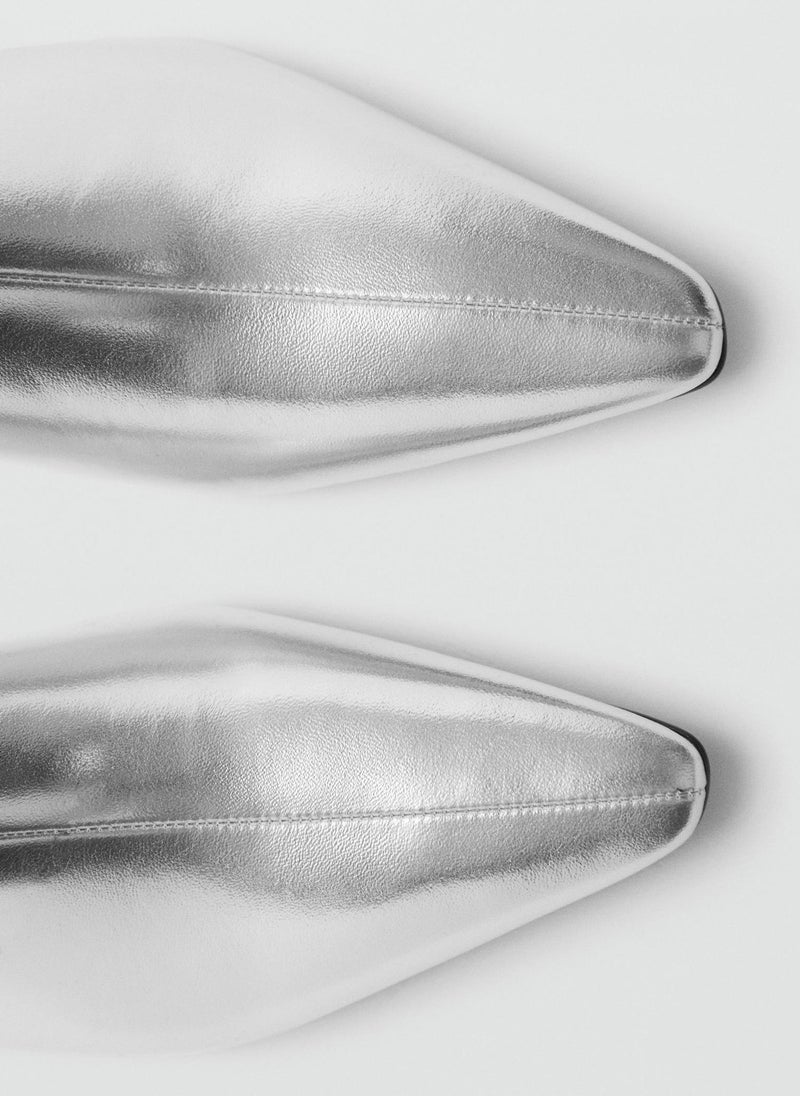 MANGO Metallic Effect Pointed Toe Boot  - Image 5