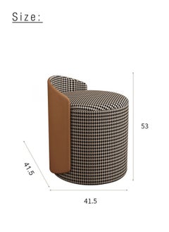 الغرور العثماني ماكياج مقعد خلع الملابس البراز مسند القدمين السيدات البراز فتاة الكراسي صالة كرسي لغرفة النوم المعيشة الطعام التجزئة Houndstooth جولة H53xW41.5XL41.5 سم - pzsku/ZF7D0B6ECEEF3E4A142B8Z/45/_/1665867738/38891cb9-4773-4d23-8664-2582b3d10a0e