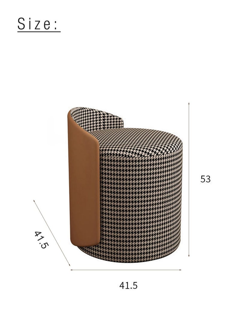 الغرور العثماني ماكياج مقعد خلع الملابس البراز مسند القدمين السيدات البراز فتاة الكراسي صالة كرسي لغرفة النوم المعيشة الطعام التجزئة Houndstooth جولة H53xW41.5XL41.5 سم - pzsku/ZF7D0B6ECEEF3E4A142B8Z/45/_/1665867738/38891cb9-4773-4d23-8664-2582b3d10a0e