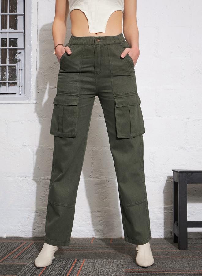 SASSAFRAS SASSAFRAS High Rise Box Pocket Cargo Jeans - Image 1